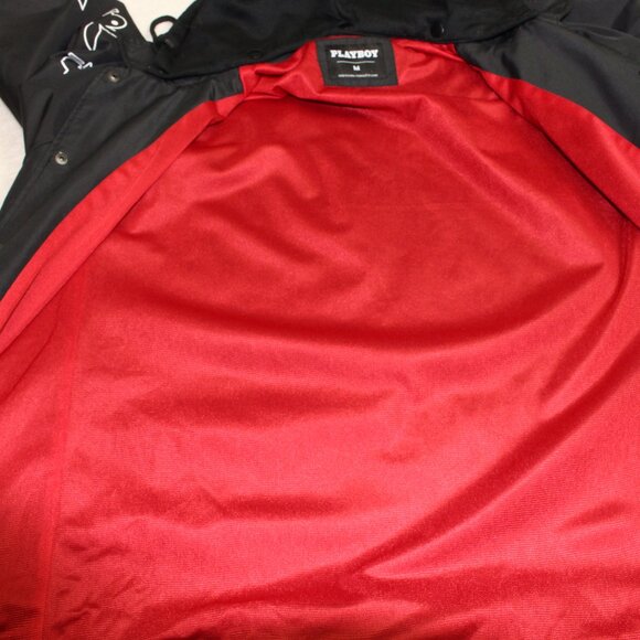 Playboy Windbreaker Poly Coach Jacket Mens Medium - Picture 4 of 9
